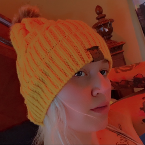 Accessories - Yellow Fur Beanie